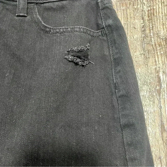 Women’s Hollister Jean distressed black skirt size 3 - Picture 5 of 7